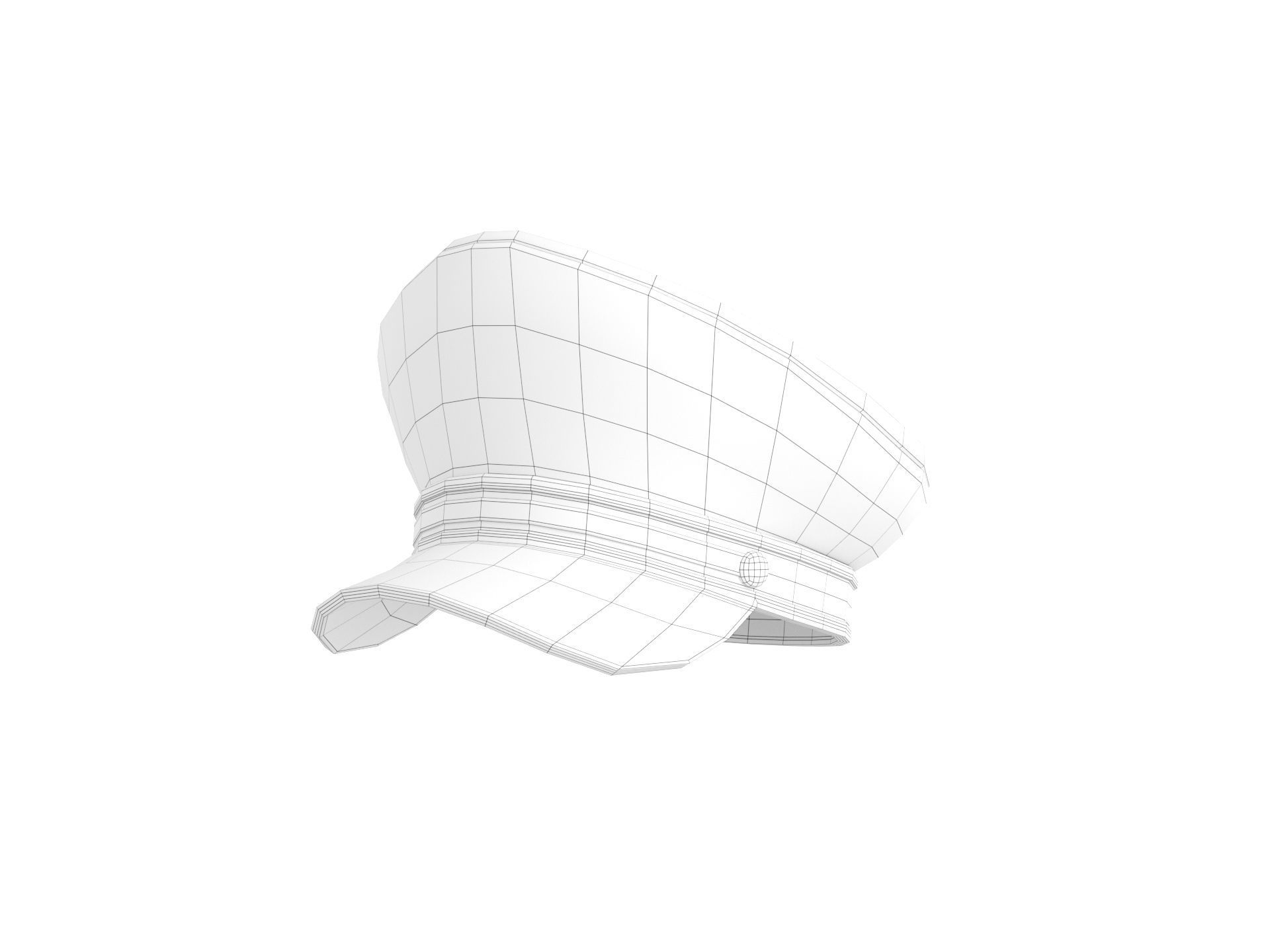 Prop052 Leather Hat 3D model_23