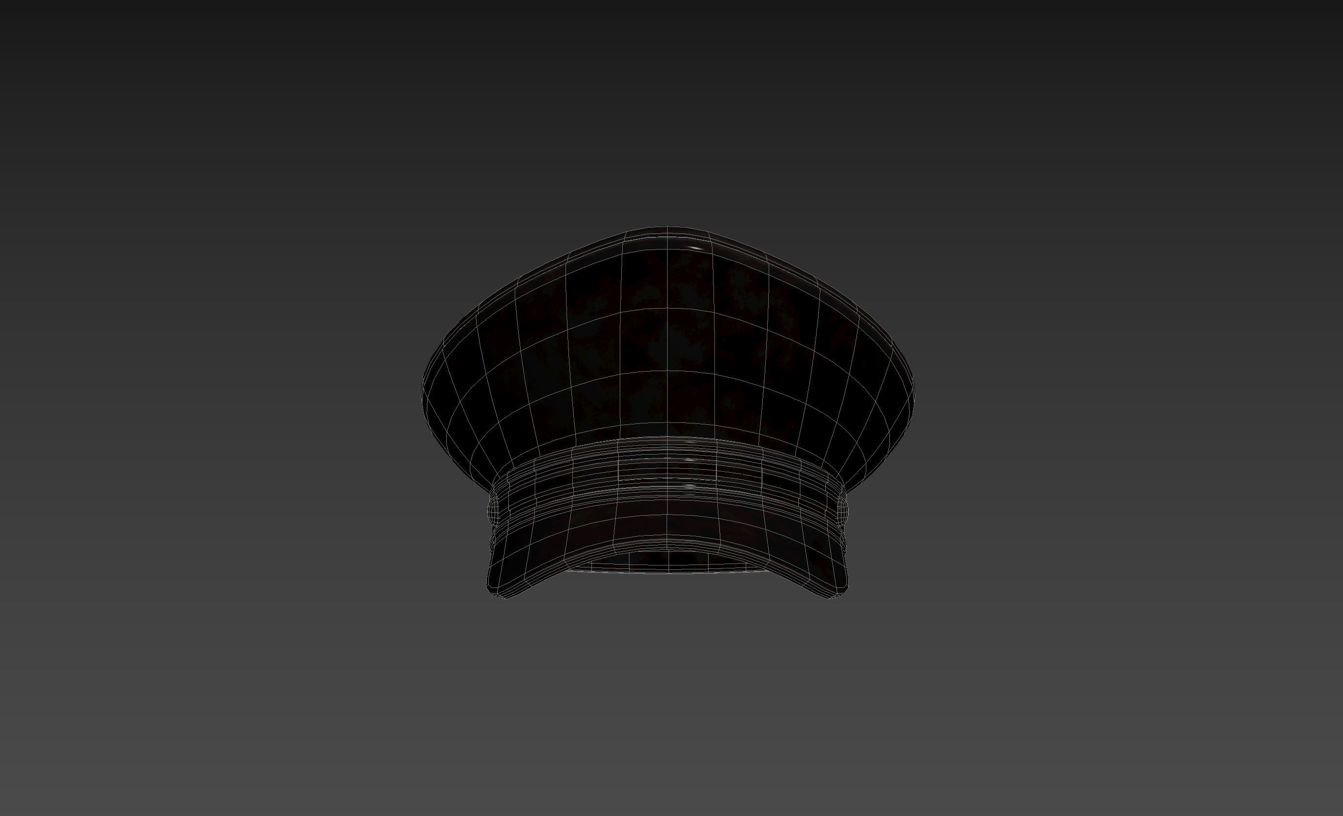 Prop052 Leather Hat 3D model_13