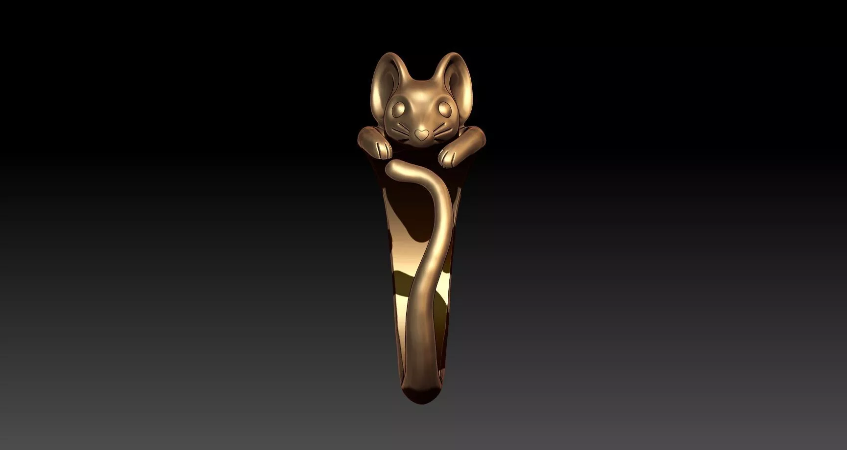 Little Mouse Ring 3D print model
