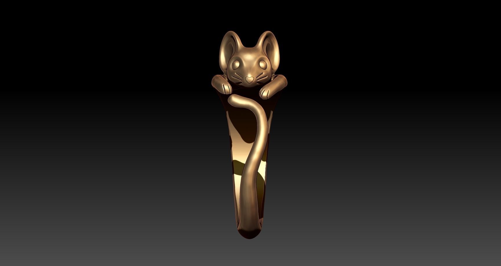 Little Mouse Ring 3D model_6