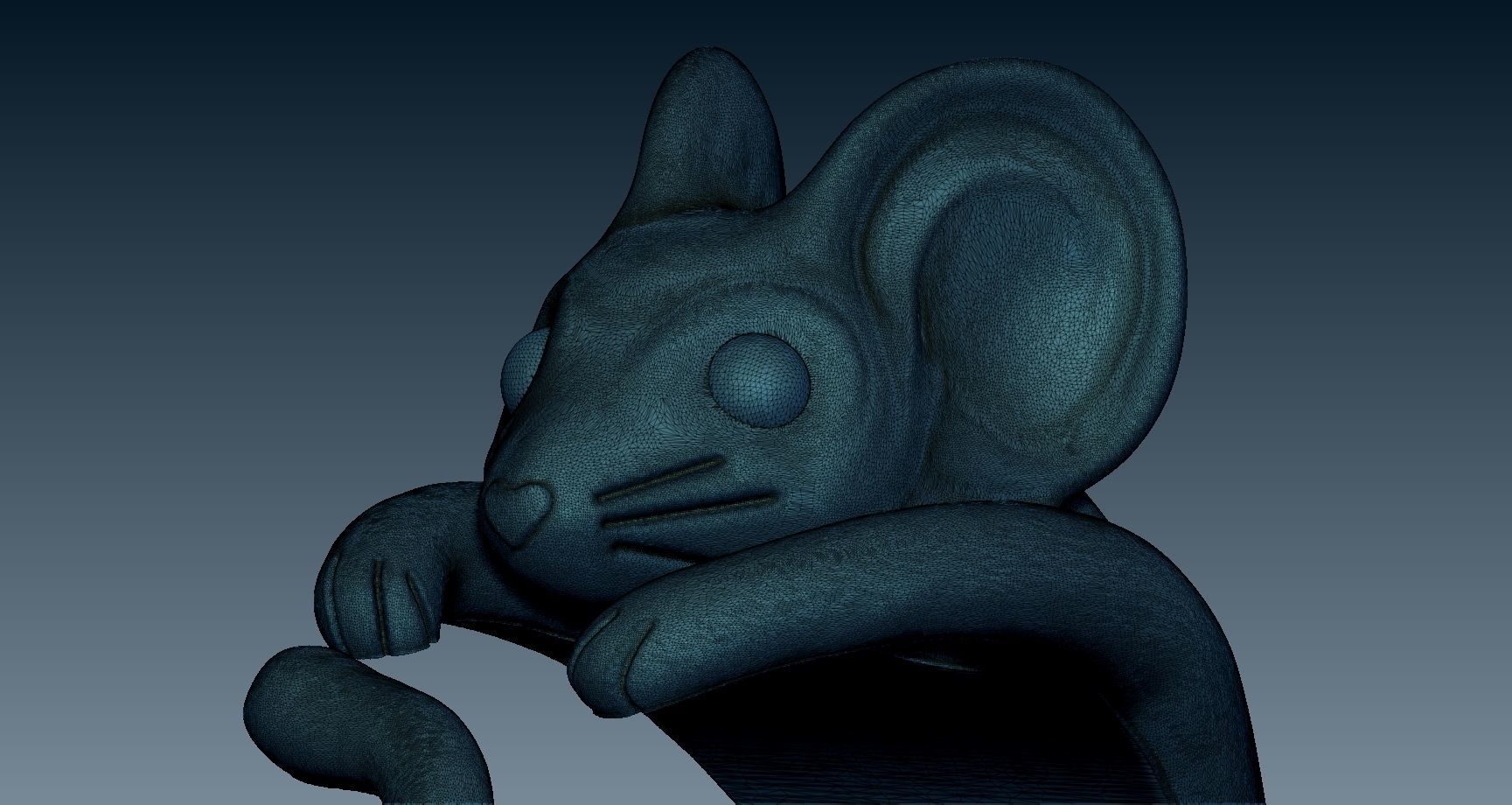 Little Mouse Ring 3D model_8