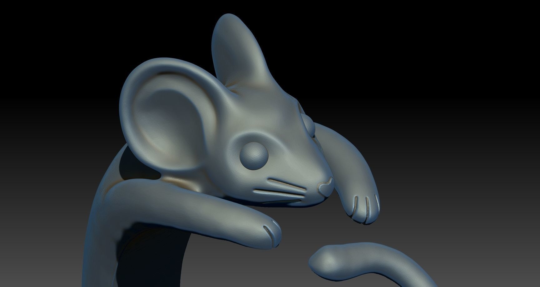 Little Mouse Ring 3D model_7