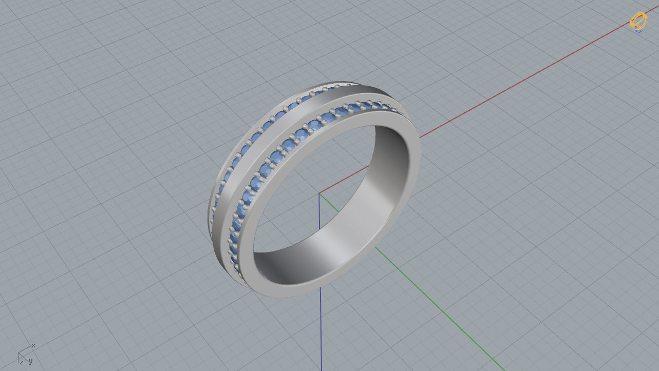 Tiffany T Ring 3D print model_10