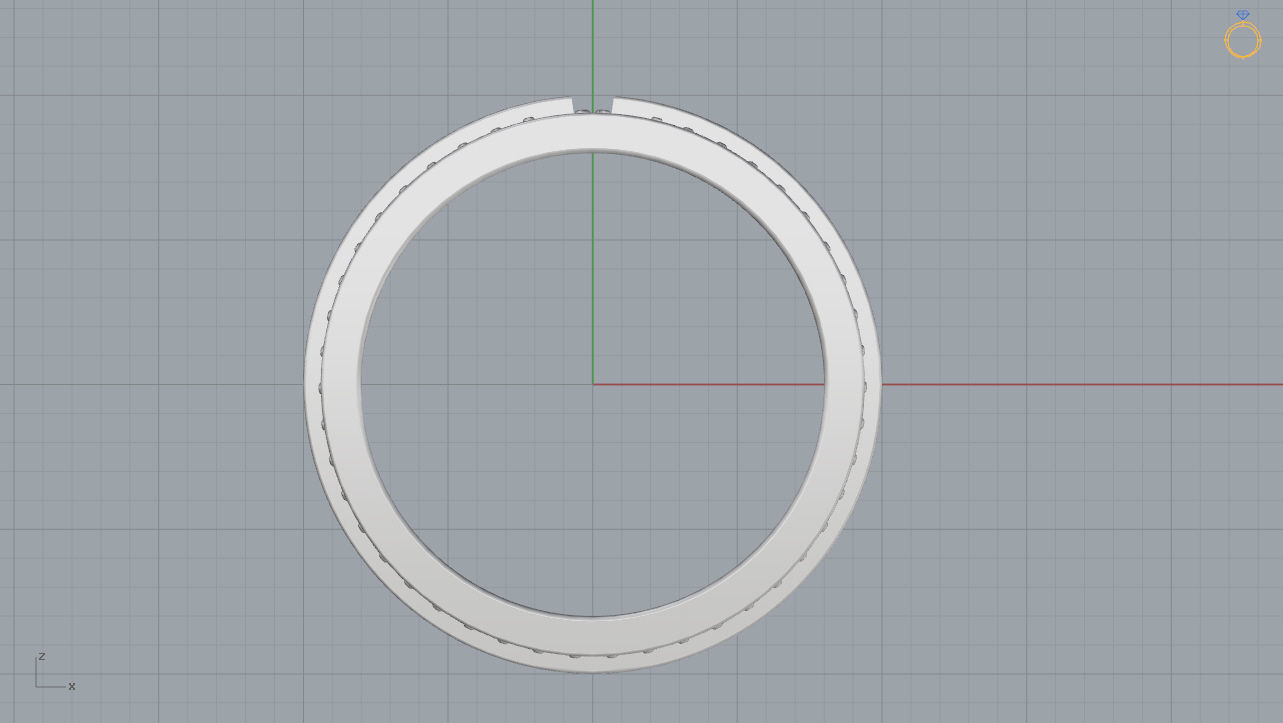 Tiffany T Ring 3D print model_7