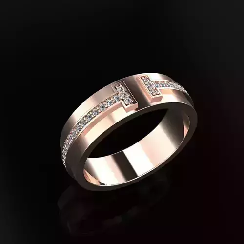 Tiffany T Ring 3D print model