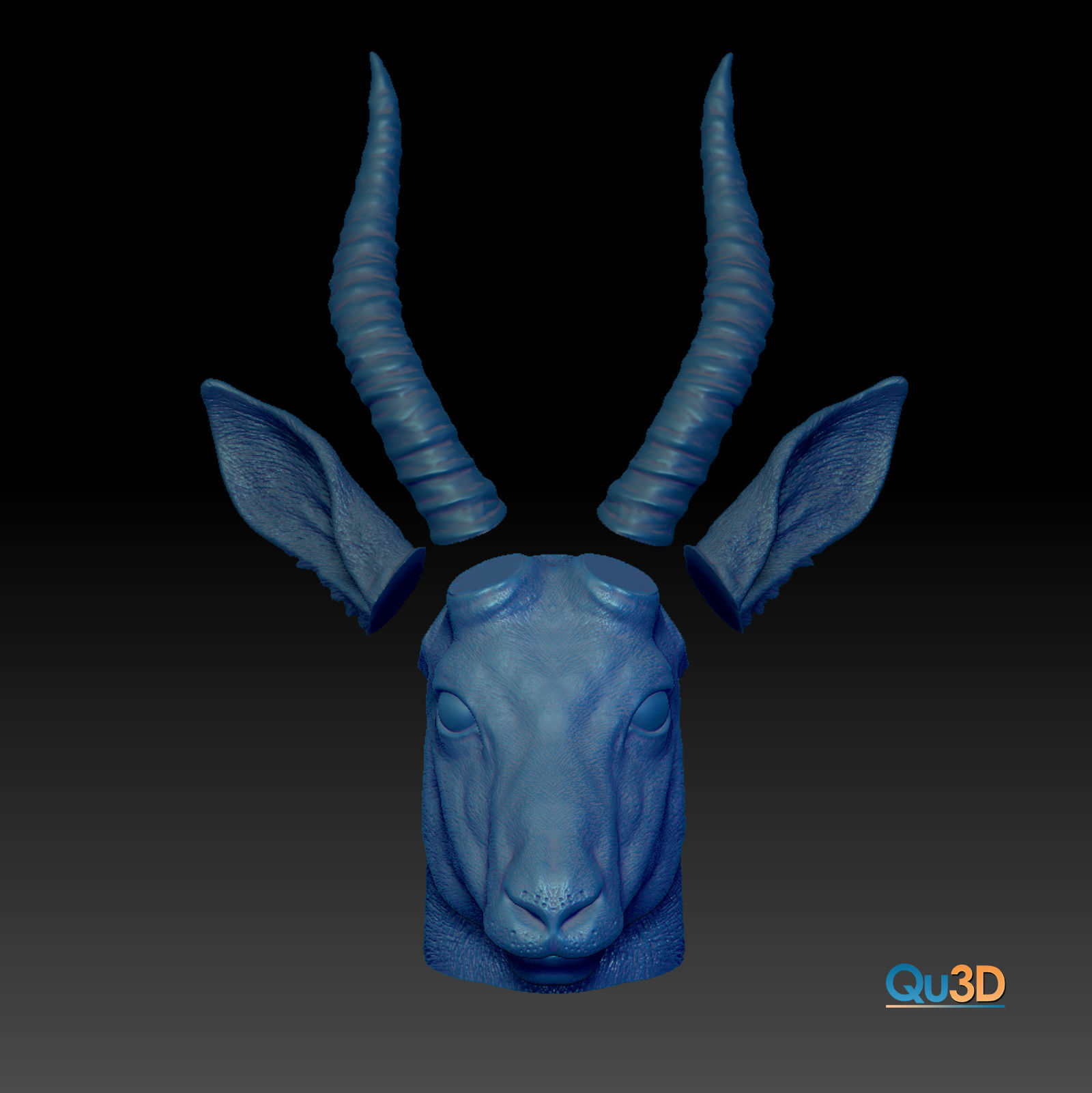 Impalla Antelope-High-end 3D print model High-polygon 3D print model_4