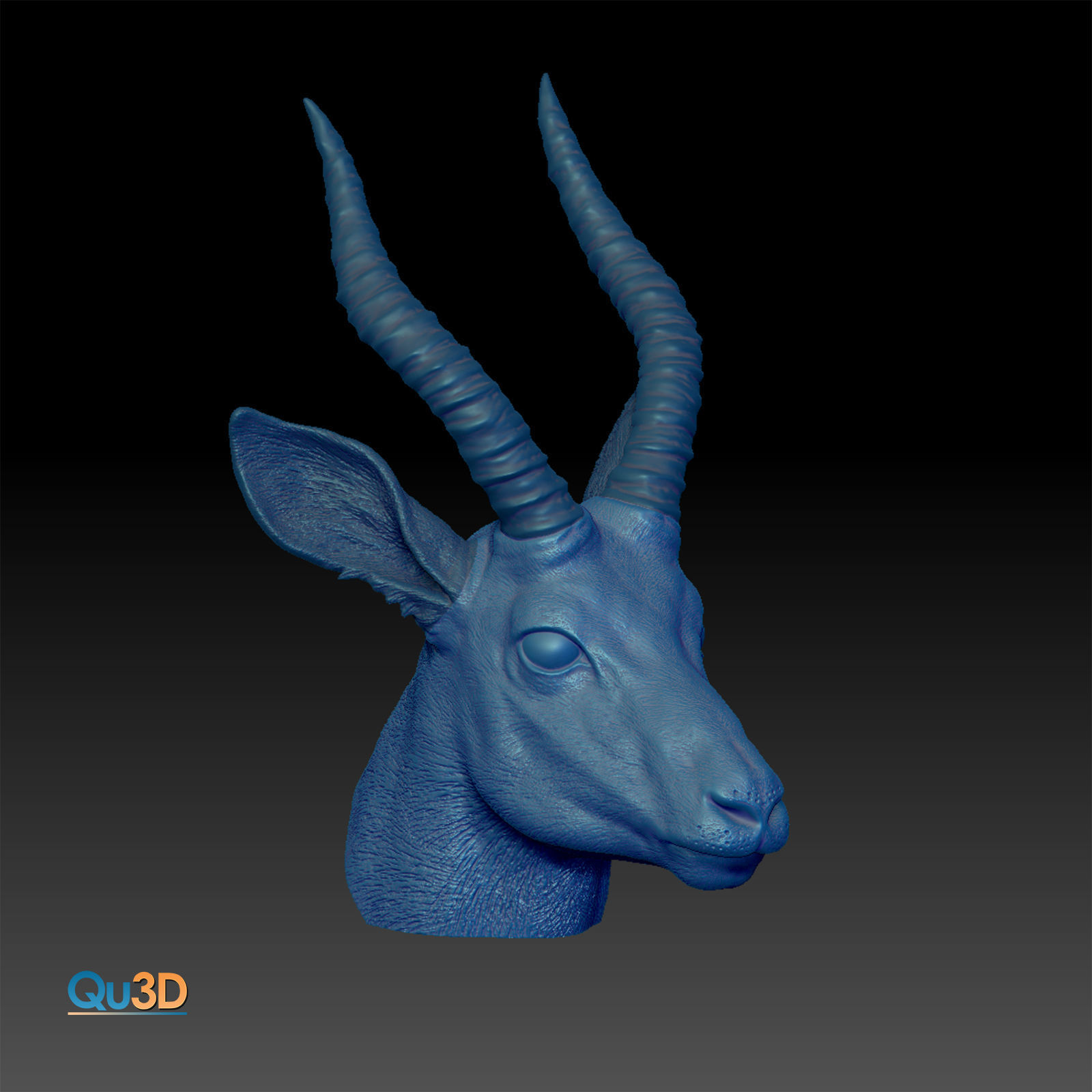 Impalla Antelope-High-end 3D print model High-polygon 3D print model_3