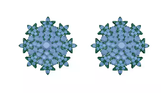 earring snowflake stud earrings