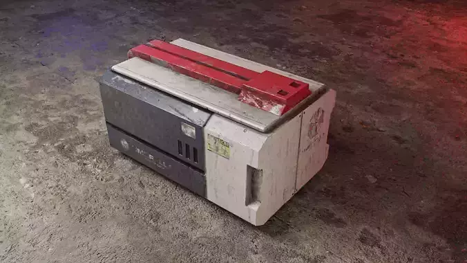 Sci-fi Cargo PBR low-poly Game Prop Low-poly 3D model Low-poly 3D model