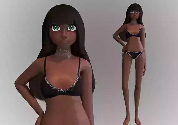 black girl bikini beach underwear look