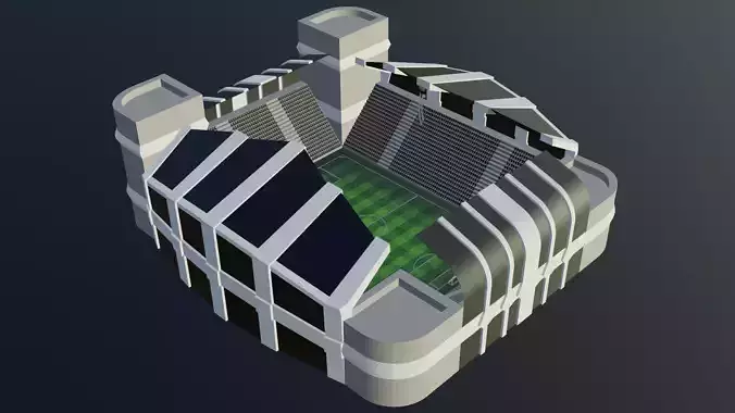 Football Stadium - Juventus Low-poly 3D model