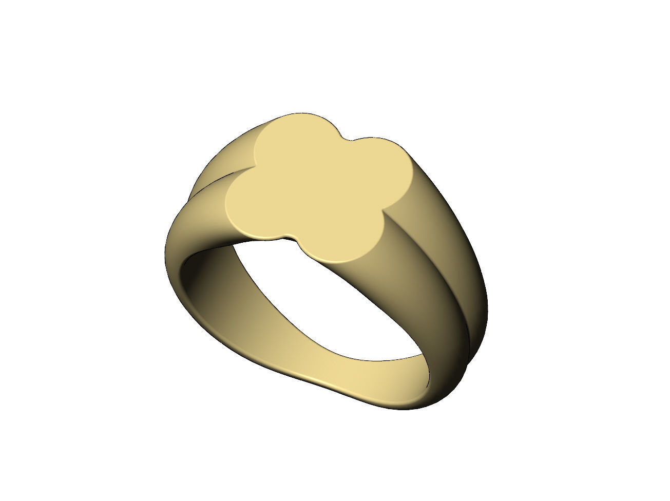 Rounded corners engravable signet ring Us sizes 7to10 3D print model_4