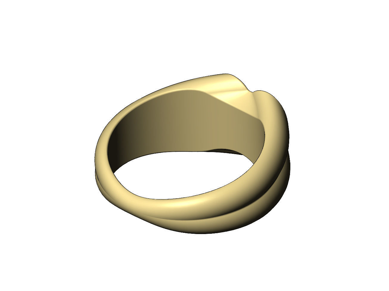 Rounded corners engravable signet ring Us sizes 7to10 3D print model_5