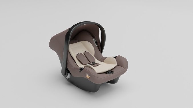Fabric baby car seat for child 0-13 kg S Low-poly 3D model