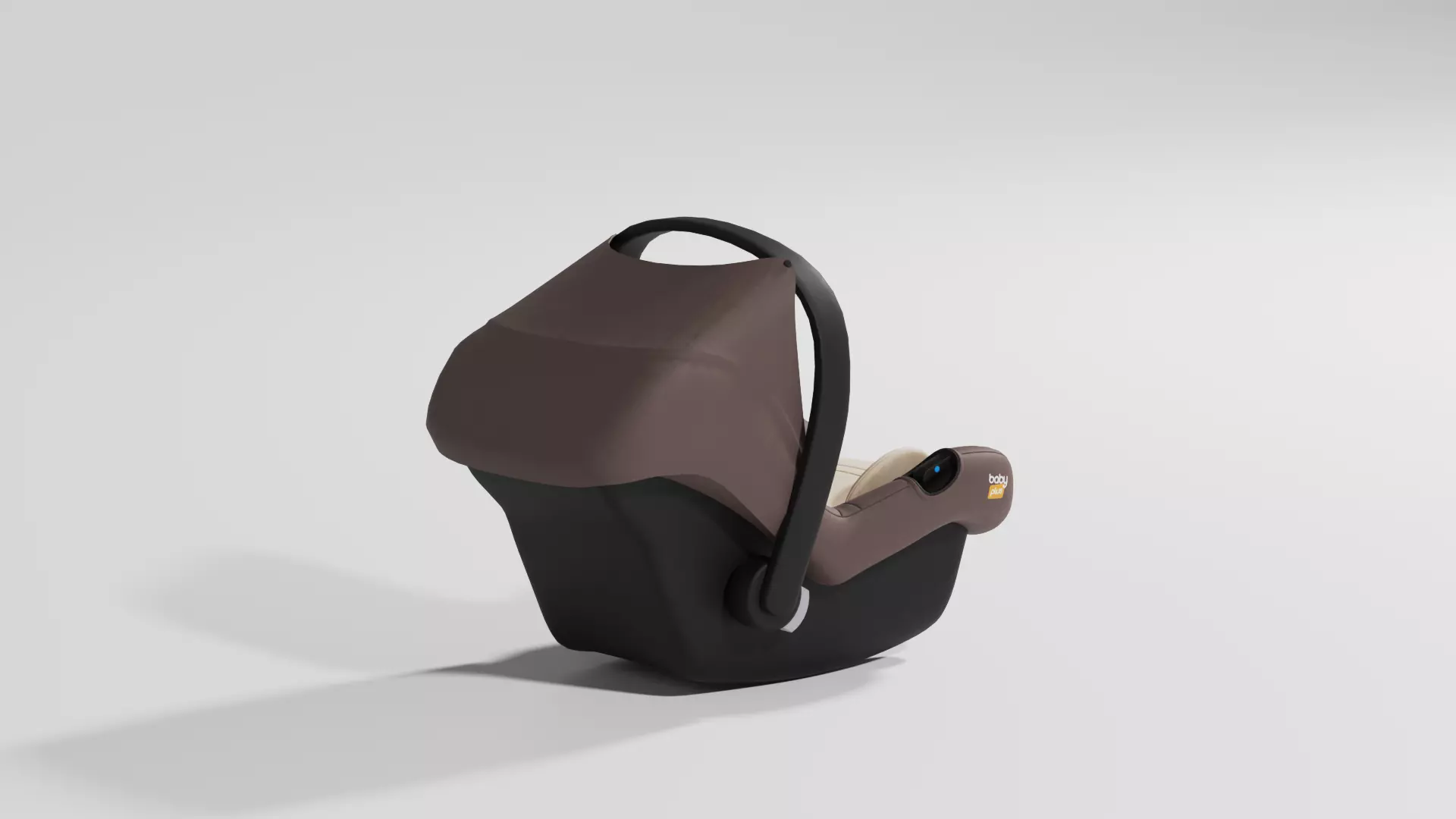 Fabric baby car seat for child 0-13 kg S Low-poly 3D model