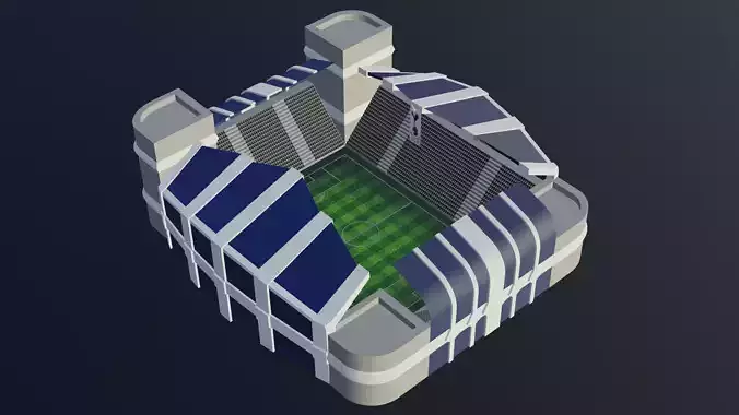 Football Stadium - Tottenham Hotspur Low-poly 3D model
