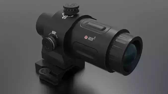 G33 Magnifier Scope Low-poly 3D model
