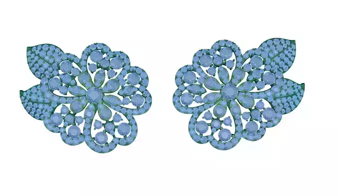 earring pair of flower earrings