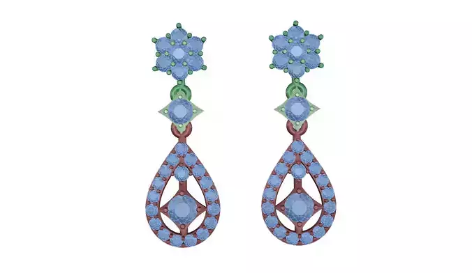 earring pair of earrings with stones
