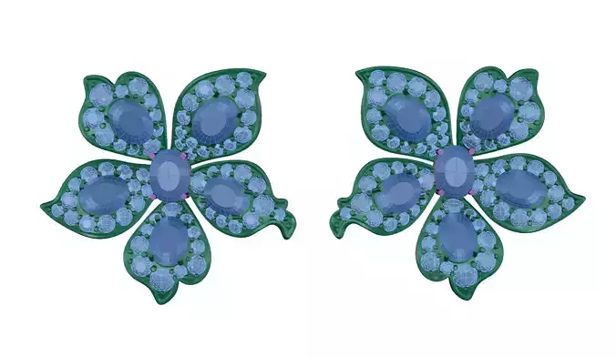 earring pair of flower earrings
