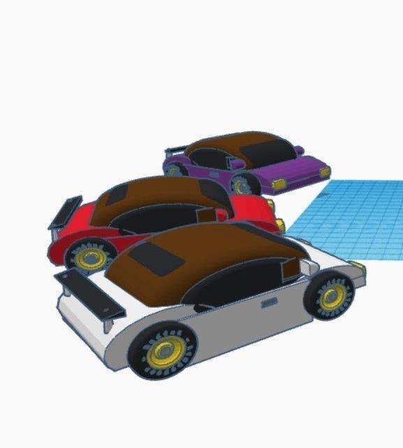 3 sports car 3D print model_1