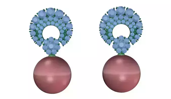 earring pair of earrings with pearls