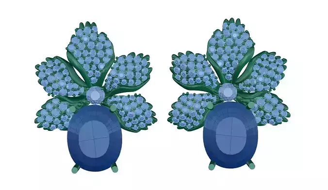 earring pair of flower earrings