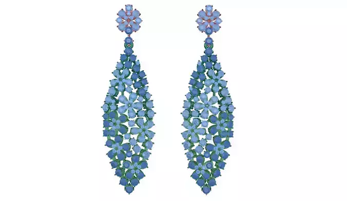 earring pair of earrings with crystals