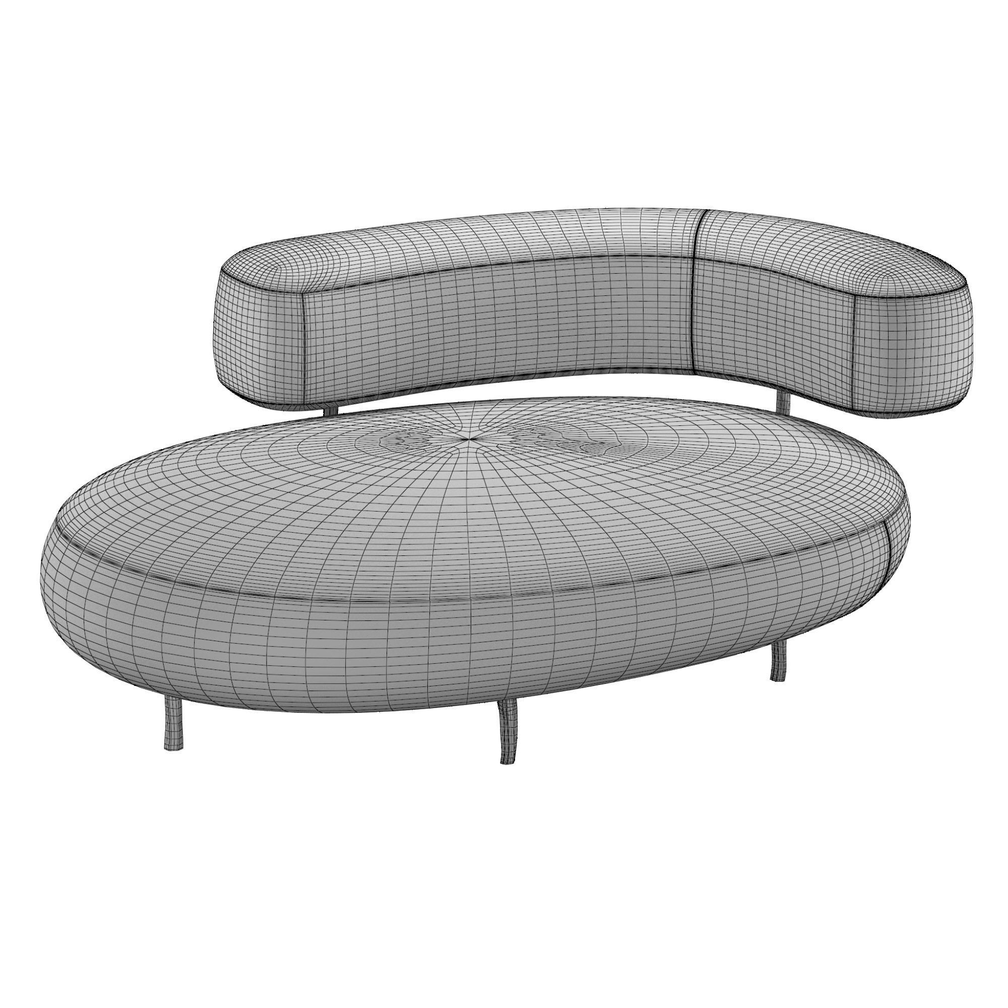 Ella Armchair 3D model_5