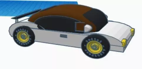 sports car 3D print model_0