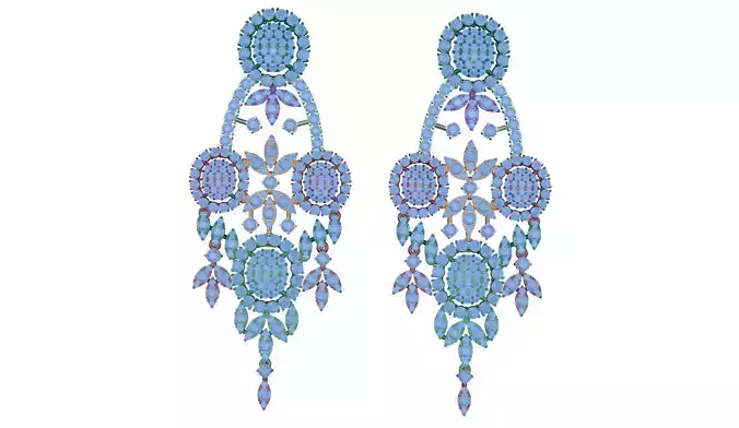 earring rhinestone chandelier earrings
