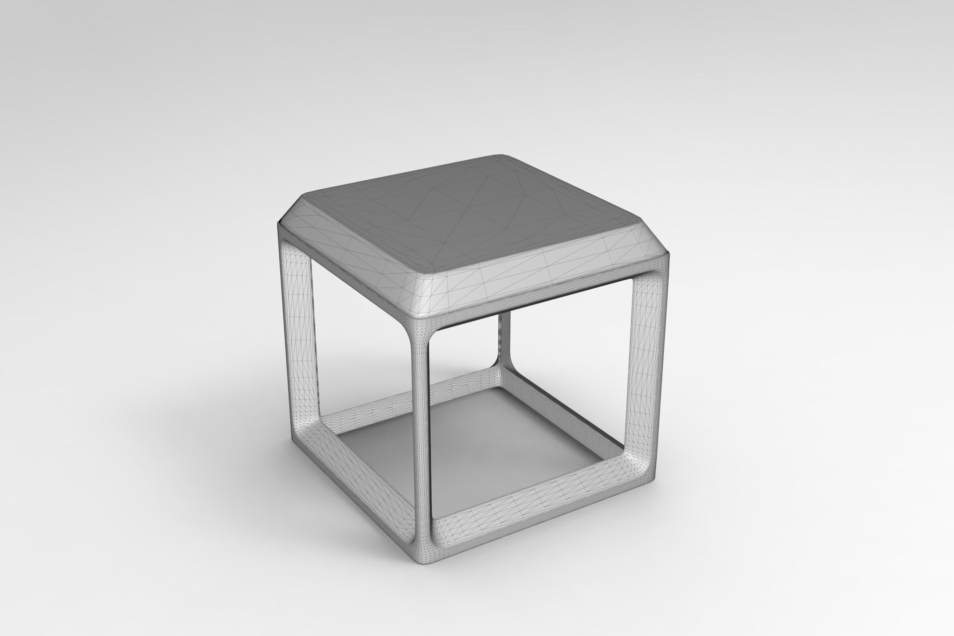 Bone Coffee Table Low-poly 3D model_5