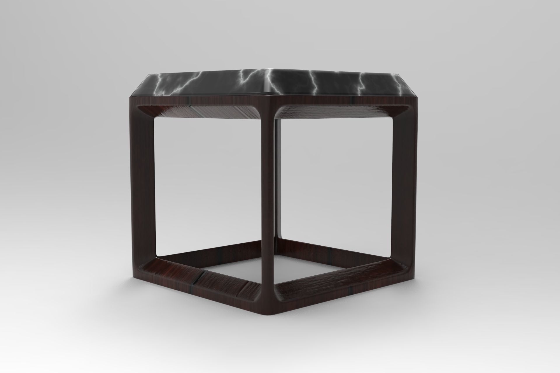 Bone Coffee Table Low-poly 3D model_1