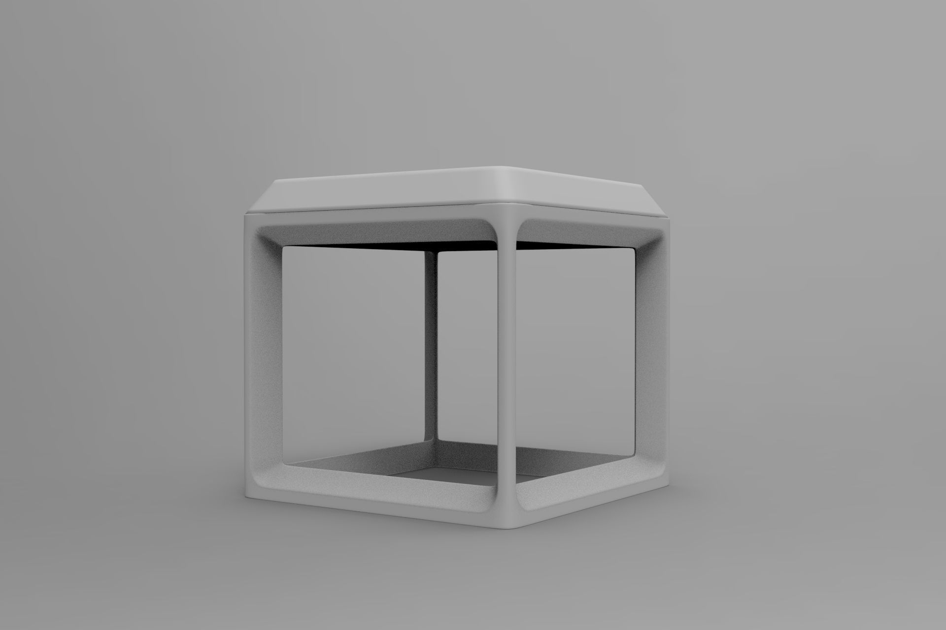 Bone Coffee Table Low-poly 3D model_7