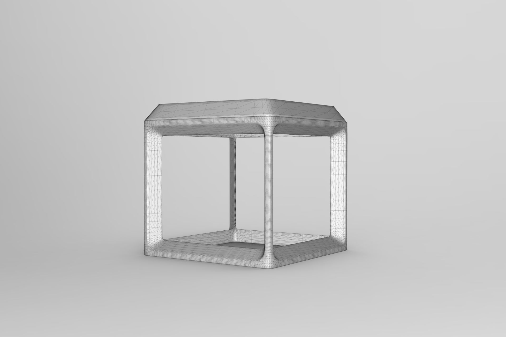 Bone Coffee Table Low-poly 3D model_6
