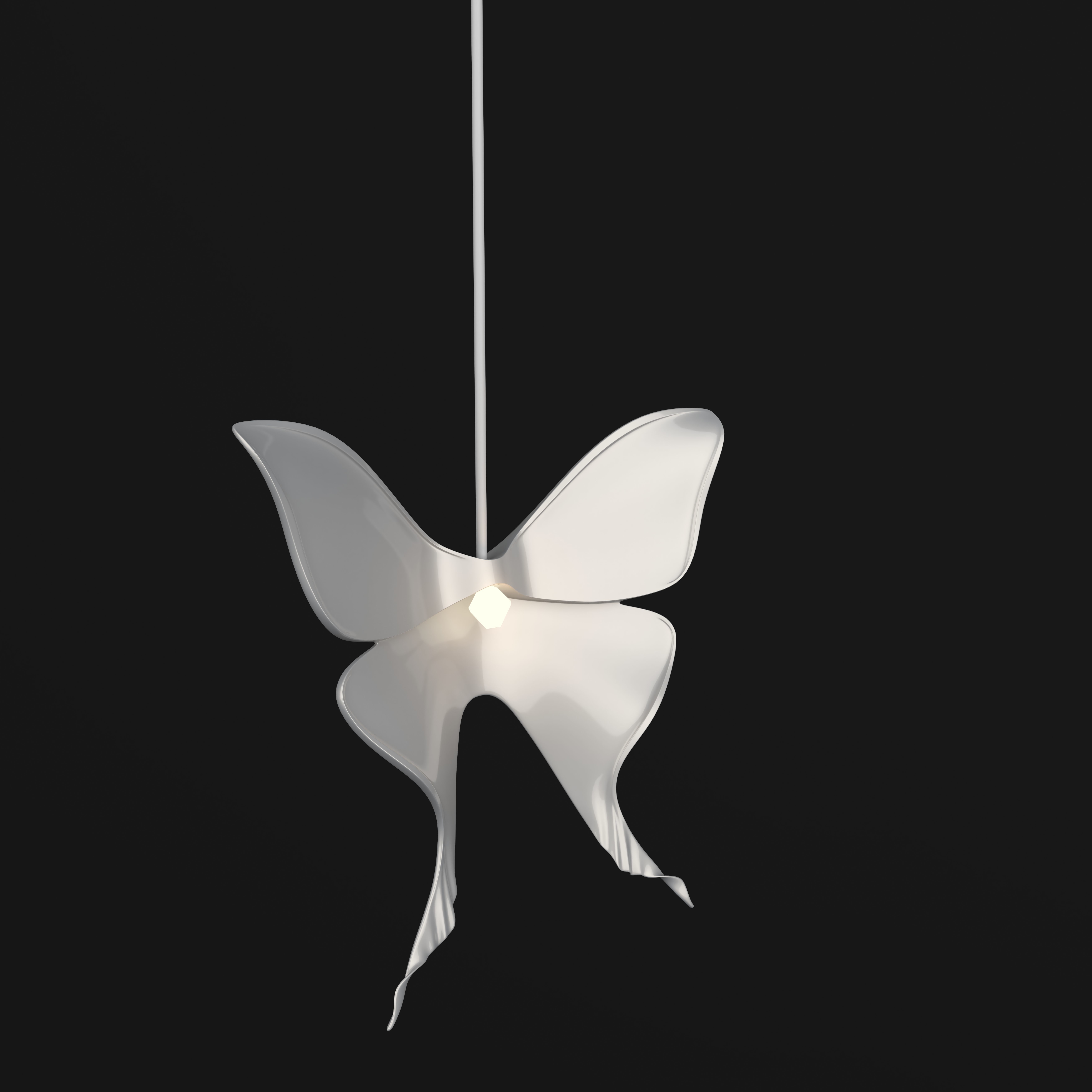 Butterfly Pendant Light 3D model_2