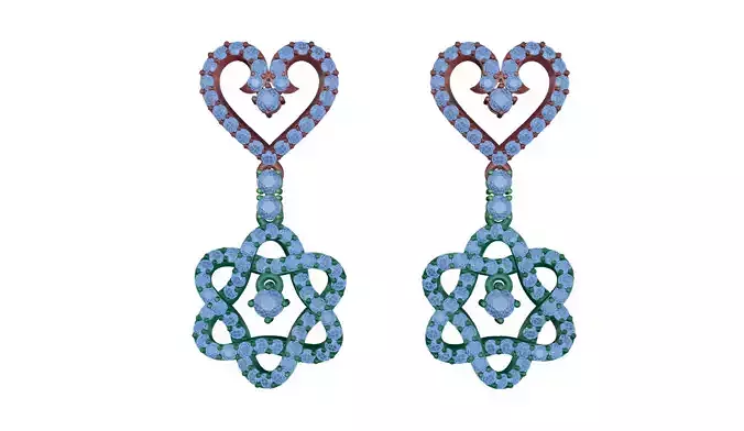 earring pair of earrings with diamonds and emeralds