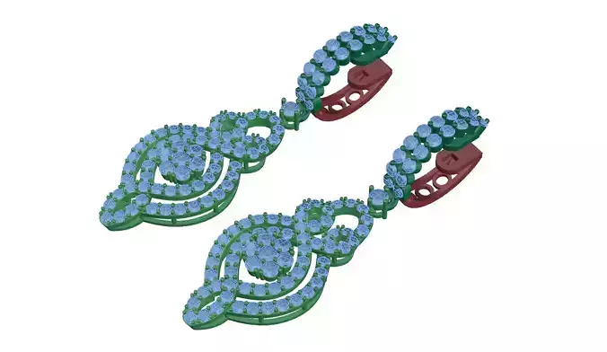 earring pair of earrings with diamonds