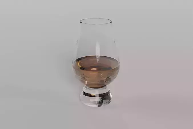 Glencairn Whiskey Glass 3D Model Low Poly