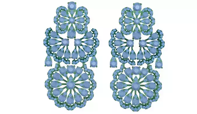 earring pair of flower earrings