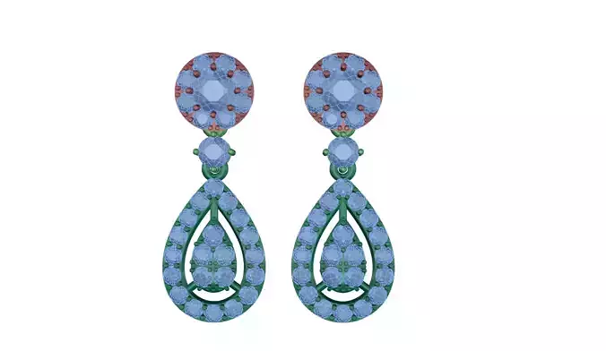 earring with diamonds