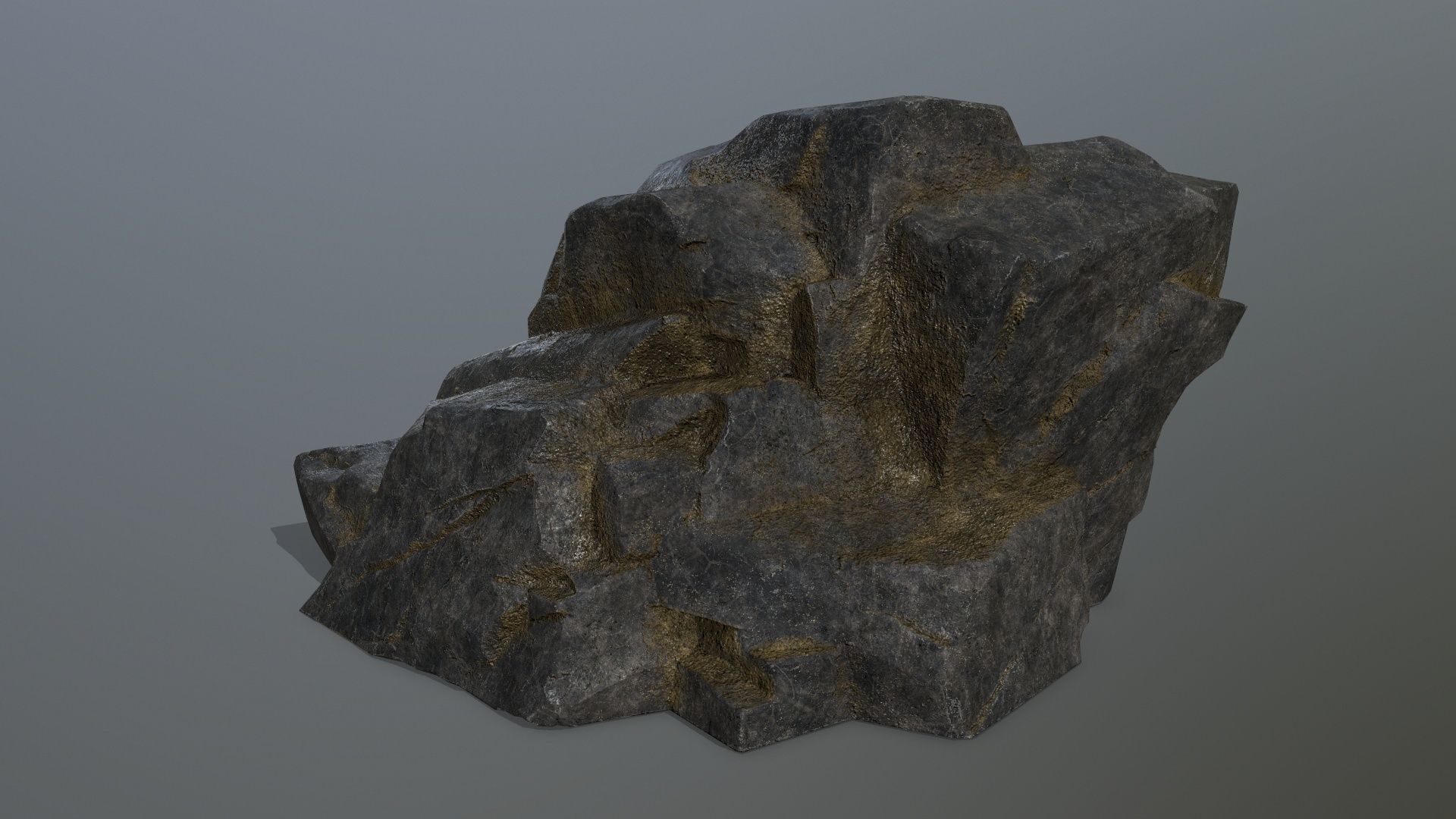 Rock Set Low-poly 3D model_3
