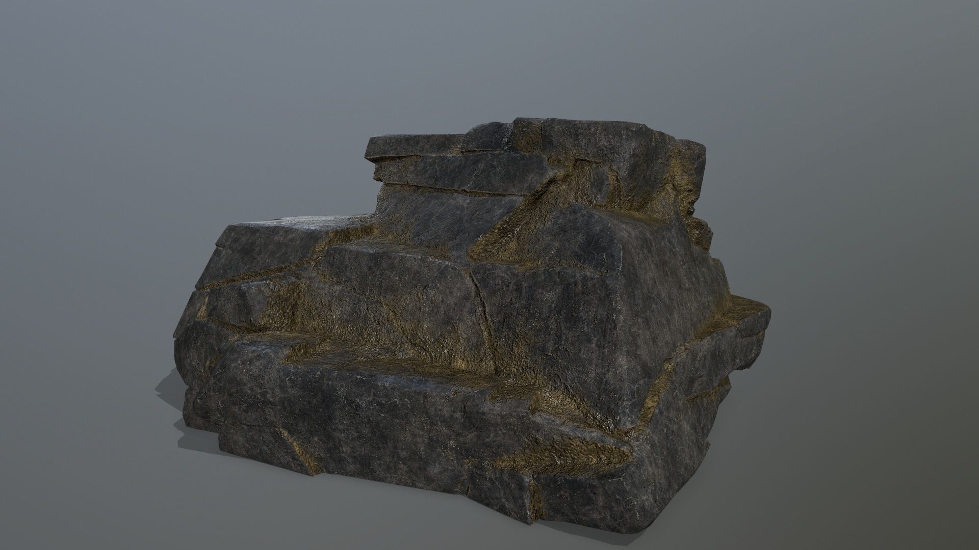 Rock Set Low-poly 3D model_5