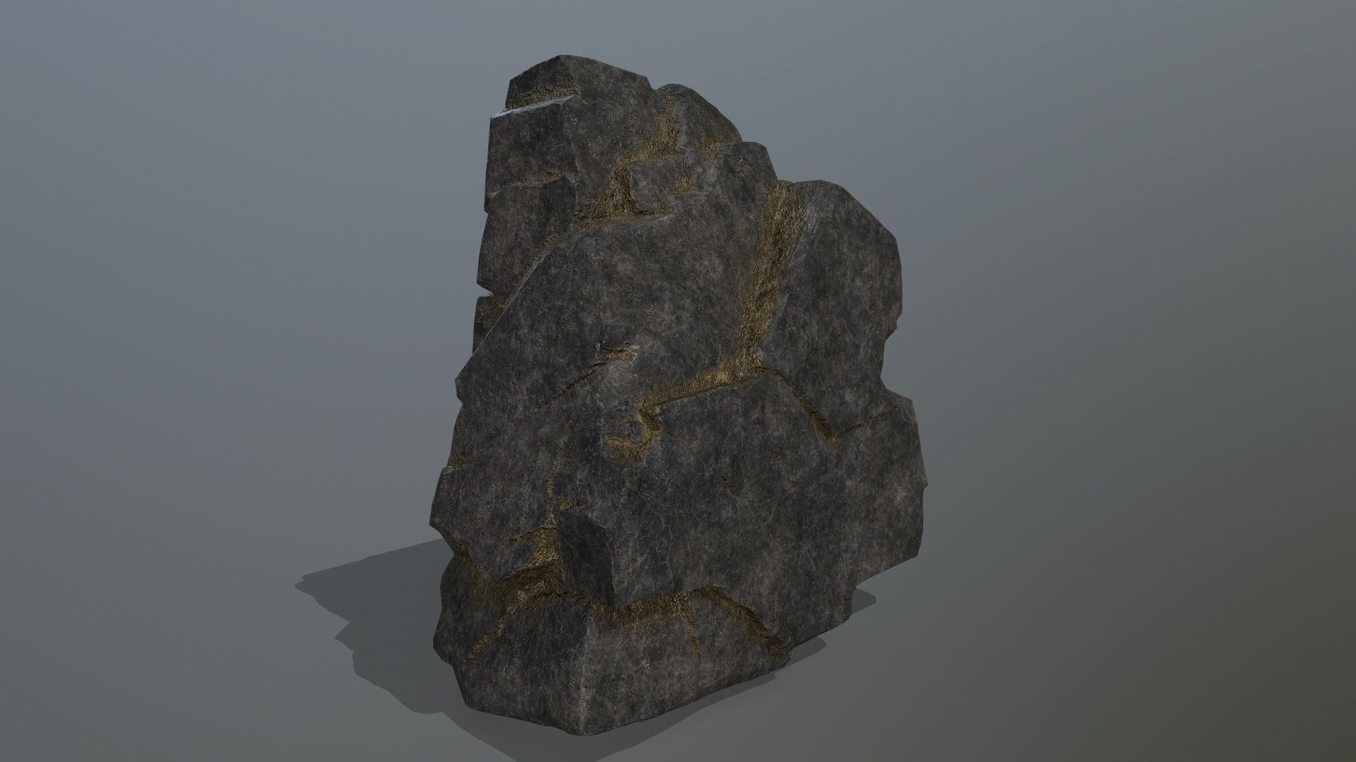 Rock Set Low-poly 3D model_6