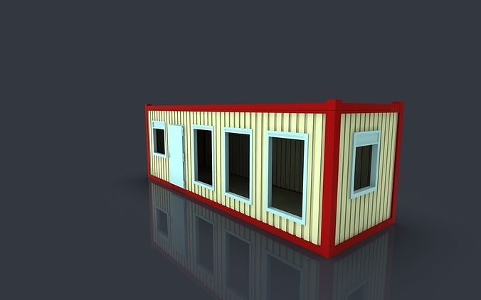 construction container houses 3D print model