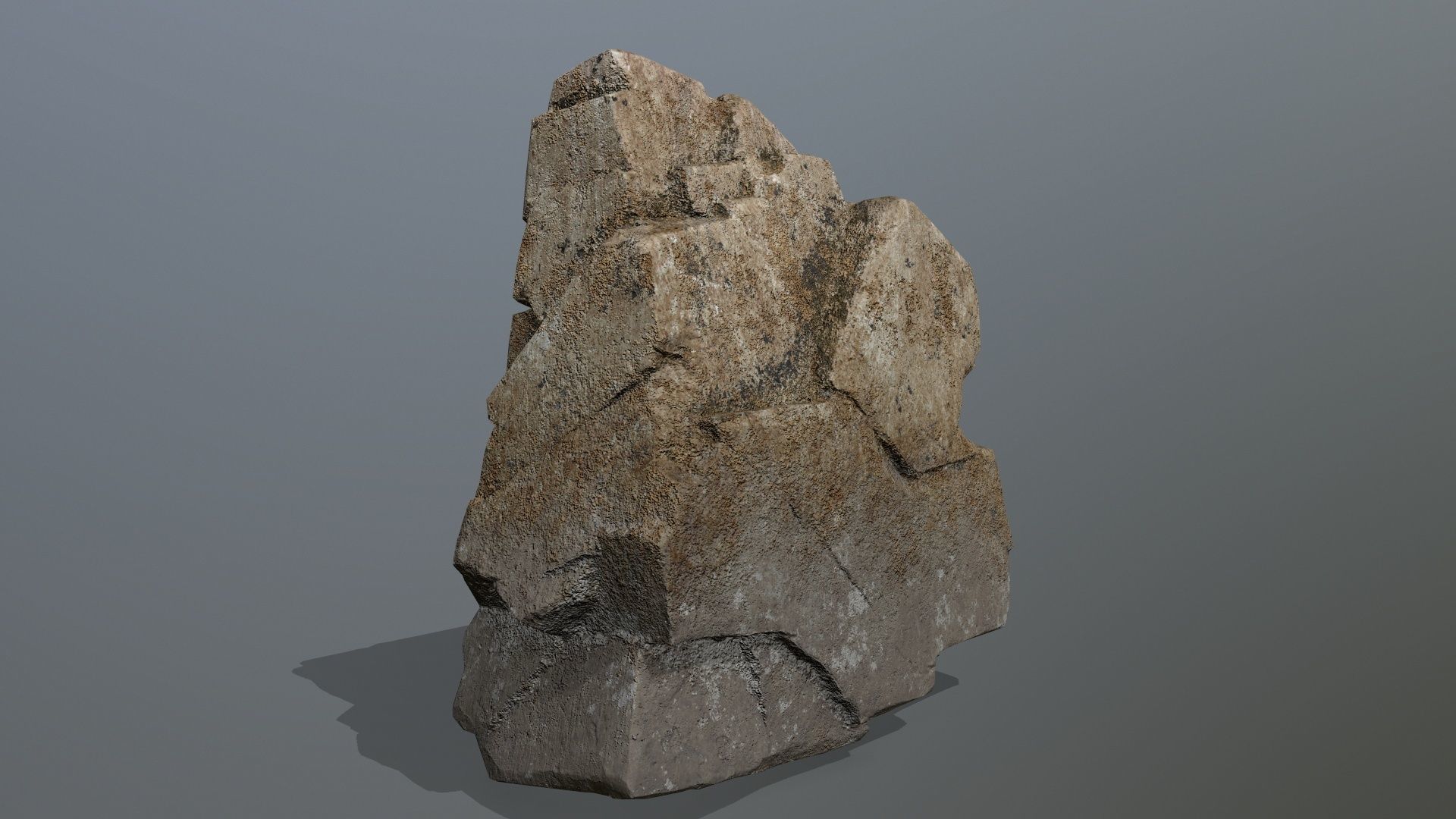 Desert Rock Set Low-poly 3D model_6