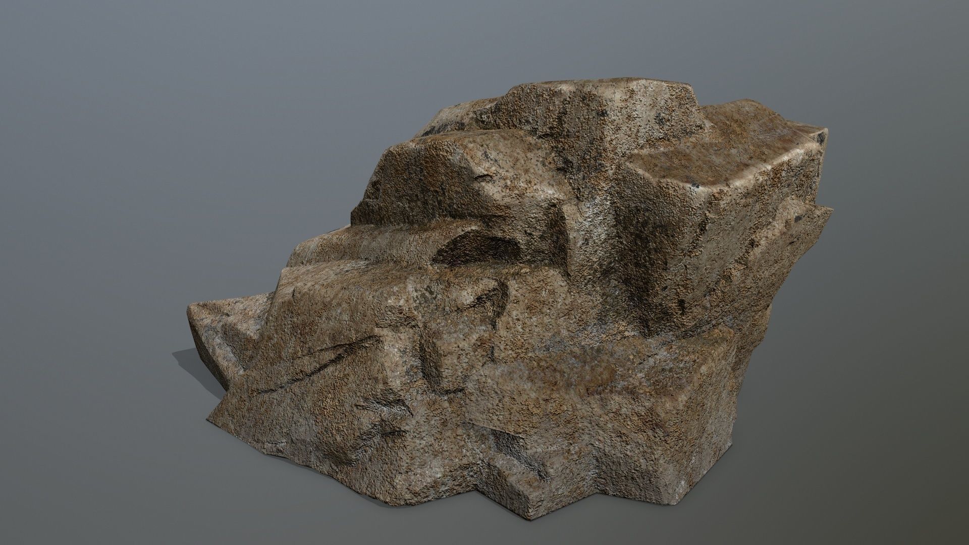 Desert Rock Set Low-poly 3D model_3