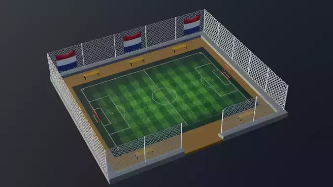 Soccer Stadium - Holland Low-poly 3D model