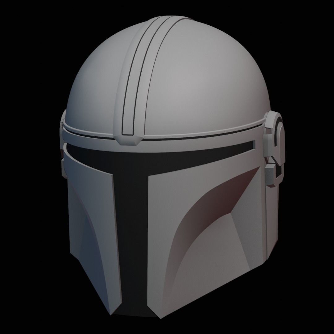 THE MANDALORIAN HELMET V2 3D print model_2