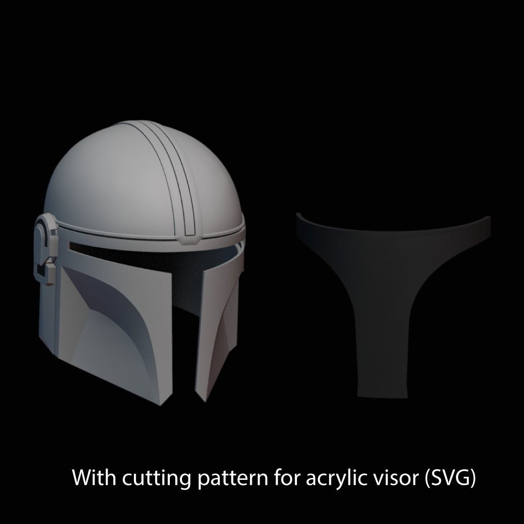 THE MANDALORIAN HELMET V2 3D print model_11
